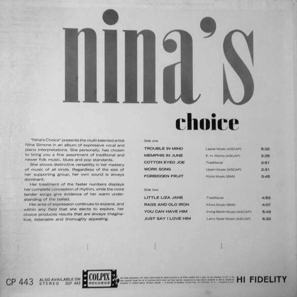 Nina Simone: Nina's Choice