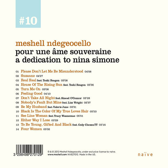 POUR UNE ÂME SOUVERAINE: A DEDICATION TO NINA SIMONE - MESHELL NDEGEOCELLO 