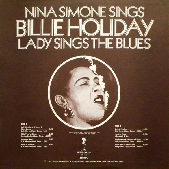 Nina Simone Sings Billie Holiday