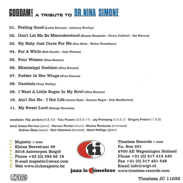 Goddam! A Tribute To Dr. Nina Simone